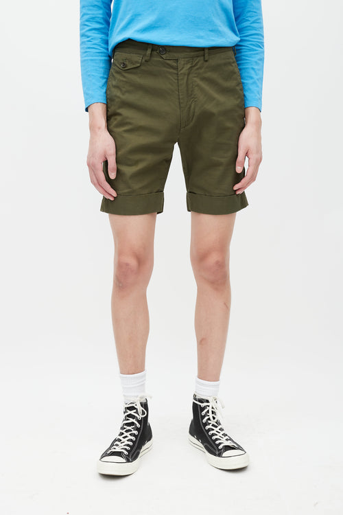 Engineered Garments Green Cuffed Short