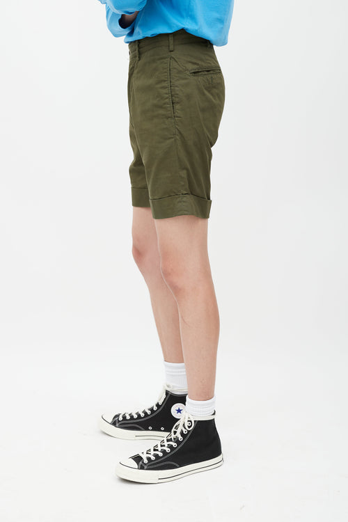 Engineered Garments Green Cuffed Short