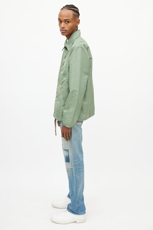 Engineered Garments Green Nylon Shirt Jacket