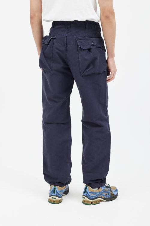 Engineered Garments Navy Cargo Pant