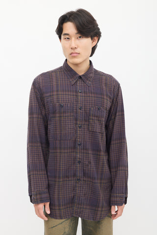 Engineered Garments Purple 
Multi Check Shirt