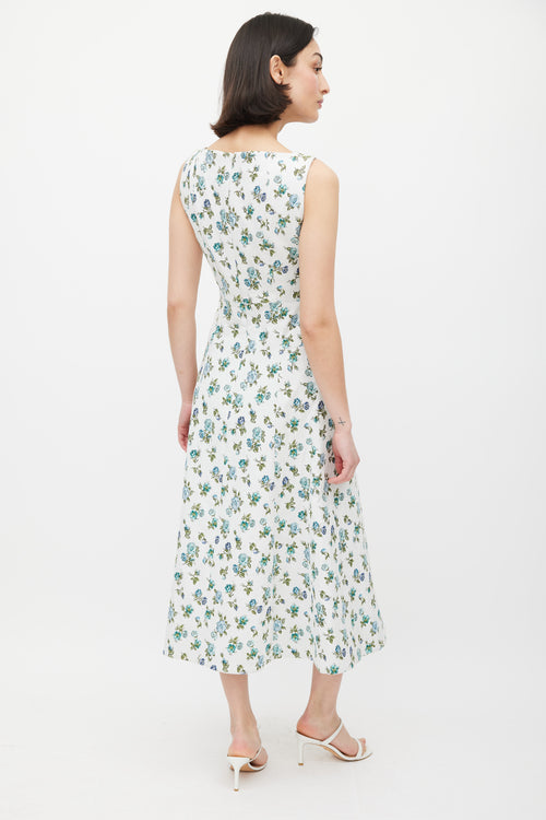 Erdem White 
Multicolour Floral Polly Dress