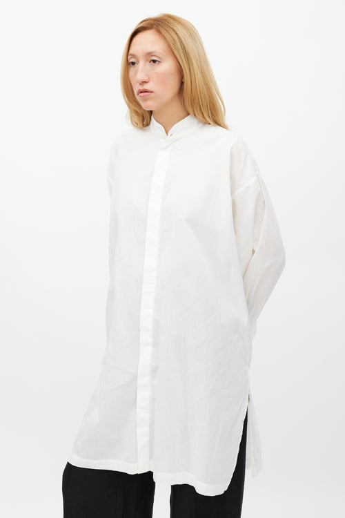 Eskandar White Shirt Dress