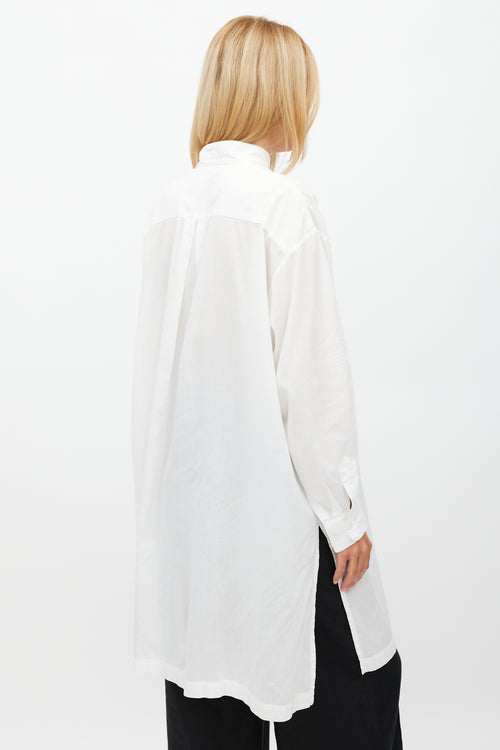 Eskandar White Shirt Dress