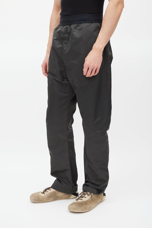 Essentials Grey Nylon Logo Trouser