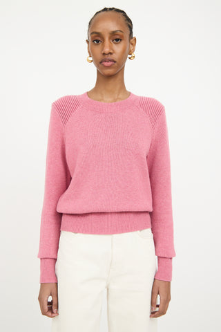 Isabel Marant Étoile Pink Ribbed Knit Sweater