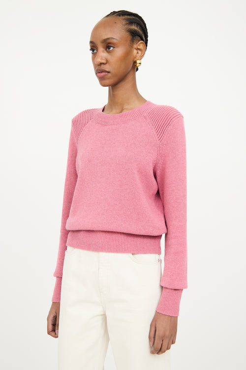 Isabel Marant Étoile Pink Ribbed Knit Sweater