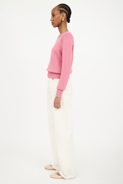 Isabel Marant Étoile Pink Ribbed Knit Sweater