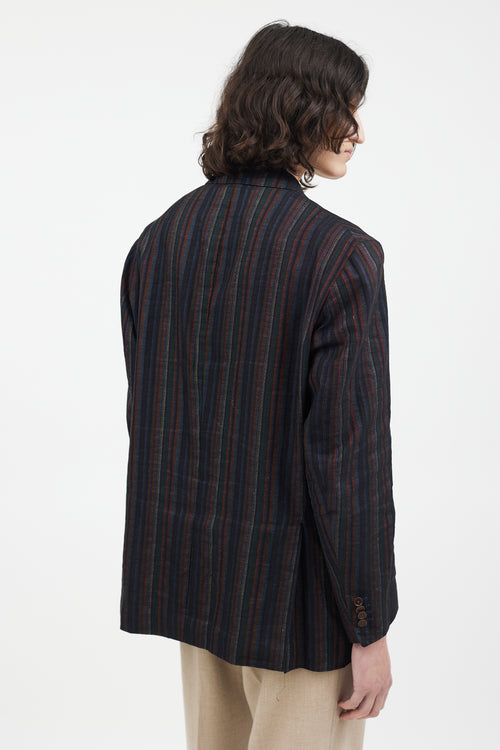 Etro Black 
Multi Stripe Blazer