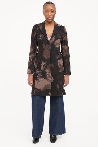 Etro Wool Floral Coat