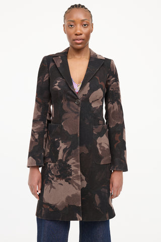 Etro Wool Floral Coat