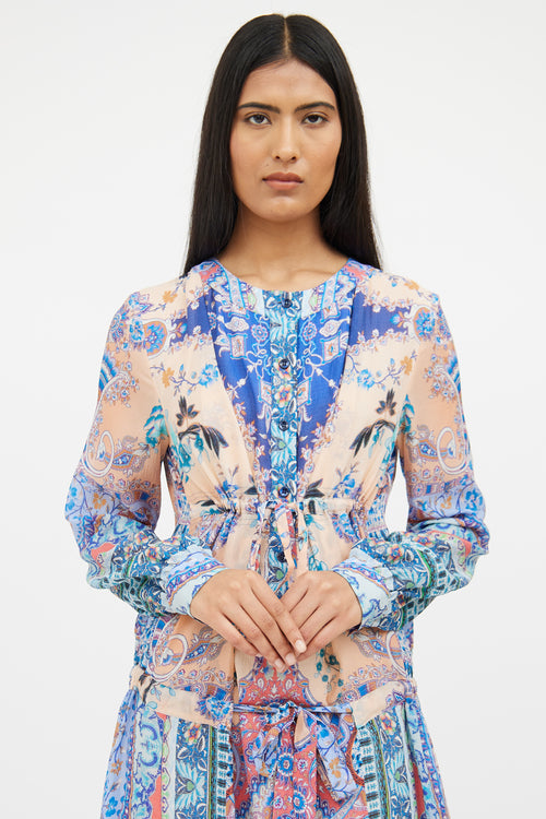 Etro Multi Floral 
Paisley Dress