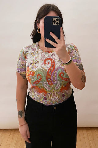 Etro Multi Colour Paisley T-Shirt