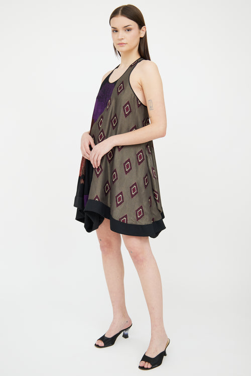 Etro Black Multi Colour Graphic Dress