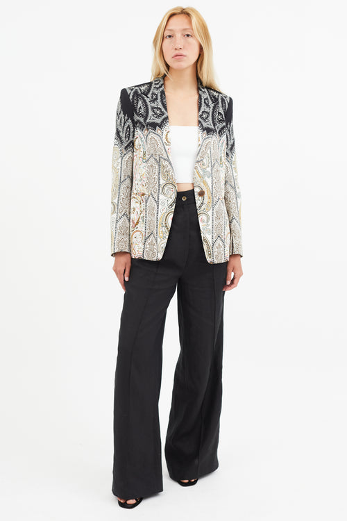 Etro Multicolour Gradient Paisley Blazer