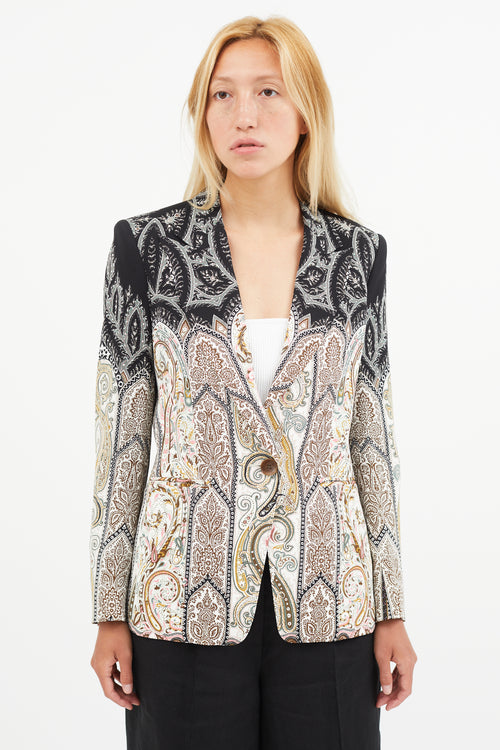 Etro Multicolour Gradient Paisley Blazer