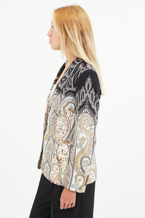 Etro Multicolour Gradient Paisley Blazer