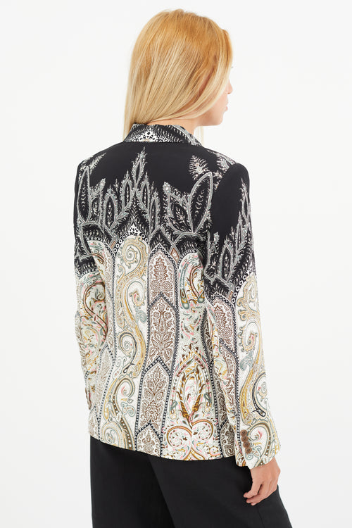 Etro Multicolour Gradient Paisley Blazer