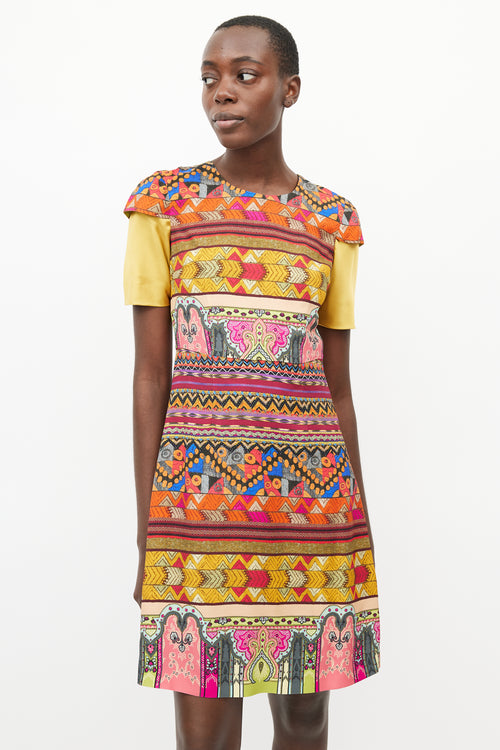 Etro Multicolour Geometric Print Dress