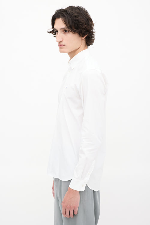 Études White Cotton Embroidered Logo Shirt