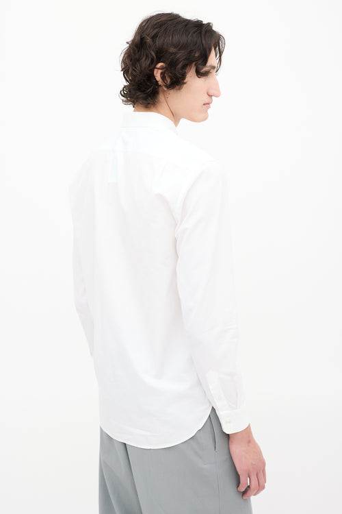 Études White Cotton Embroidered Logo Shirt