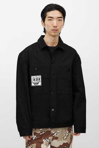 Etudes X Keith Haring Black Embroidered Jacket