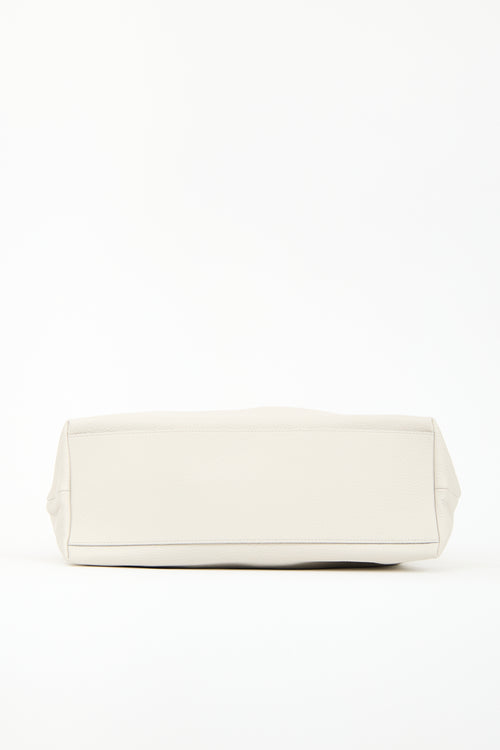 Everlane Cream Leather The Boss Bag