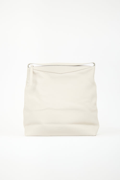 Everlane Cream Leather The Boss Bag