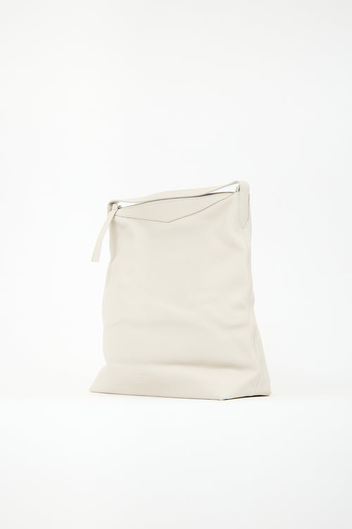 Everlane Cream Leather The Boss Bag