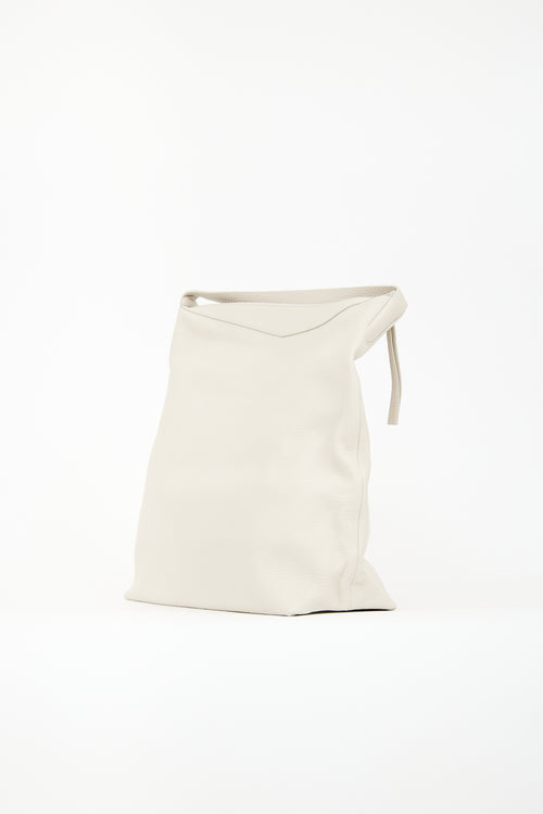 Everlane Cream Leather The Boss Bag