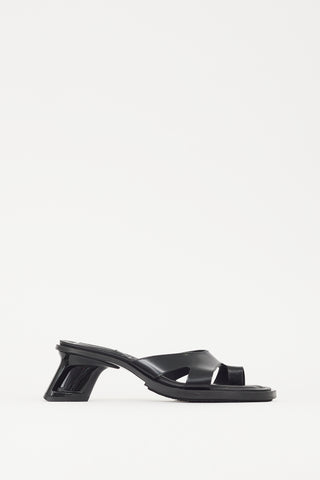 Eytys Black Leather Ava Cutout Heel