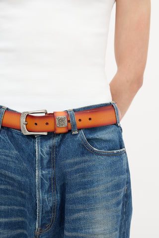 Diesel Leather Logo Belt