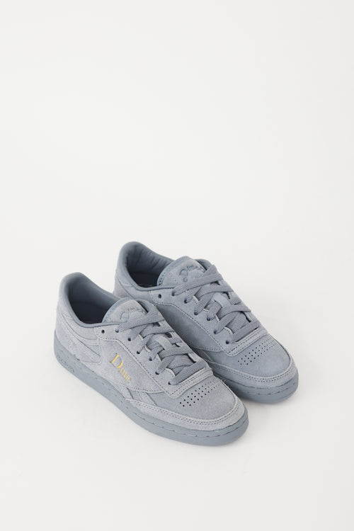 Reebok X Dime Grey 
Gold Suede Club C Revenge Sneaker