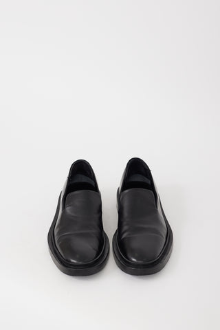 Jil Sander Black Leather Loafer