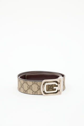 Gucci Brown GG Supreme Belt