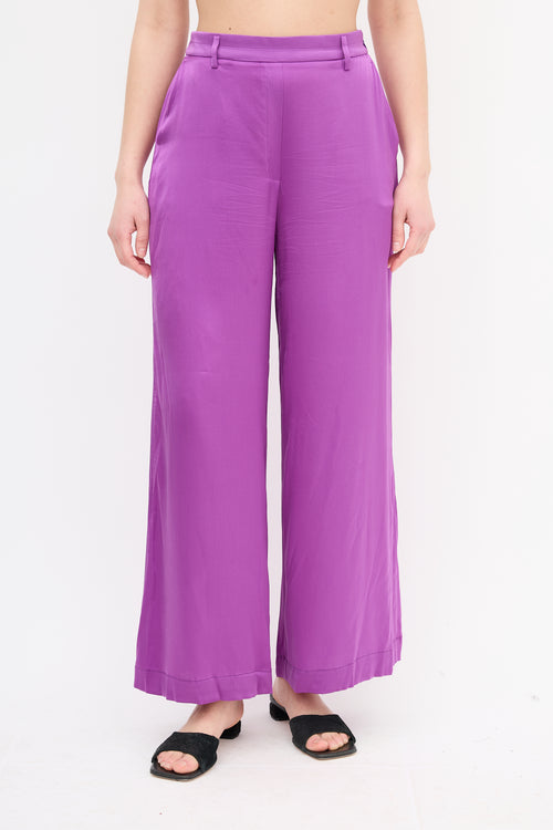 Forte Forte Silk Wide Leg Trousers