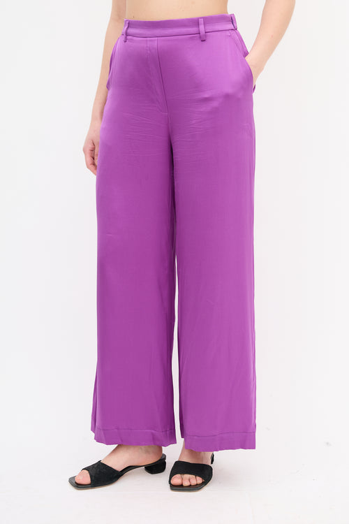 Forte Forte Silk Wide Leg Trousers