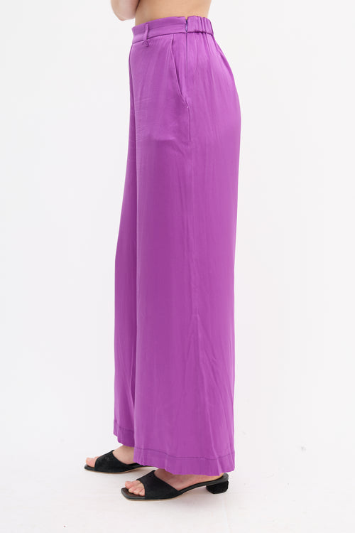 Forte Forte Silk Wide Leg Trousers