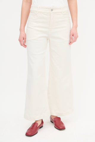 A.L.C. Cream Straight Leg Jeans