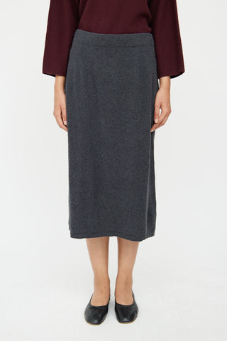 Fabiana Filippi Grey Knit Pencil Skirt