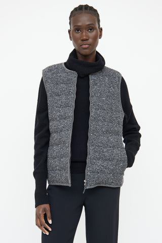 Fabiana Filippi Grey Wool Blend Vest