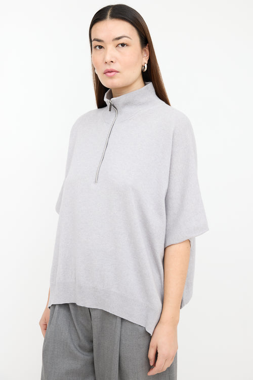 Fabiana Filippi Wool Quarter Zip Sweater