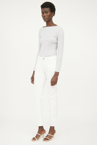 Fabiana Filippi White Straight Leg Jeans