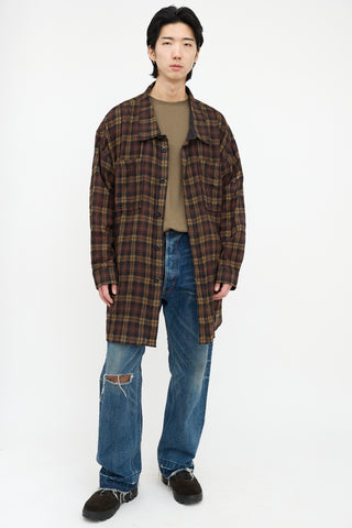 Faith Connexion Checked Semi Sheer Shirt