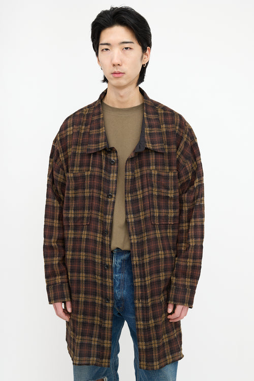 Faith Connexion Checked Semi Sheer Shirt