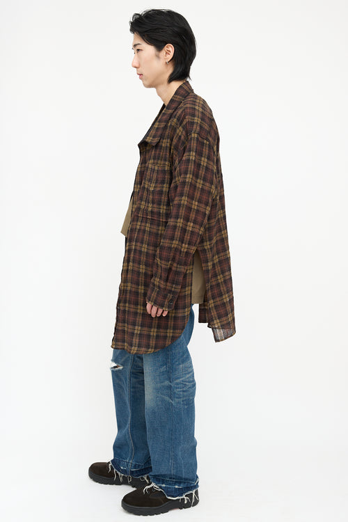 Faith Connexion Checked Semi Sheer Shirt