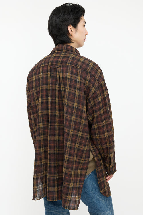 Faith Connexion Checked Semi Sheer Shirt