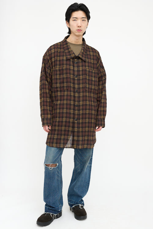 Faith Connexion Checked Semi Sheer Shirt