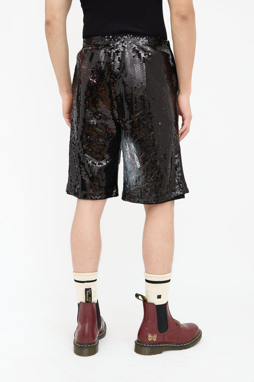 Faith Connexion Skull Sequin Shorts