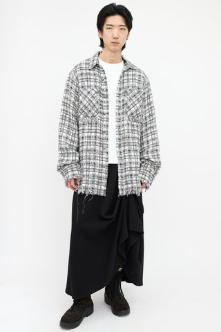 Faith Connexion Tweed Checked Shirt